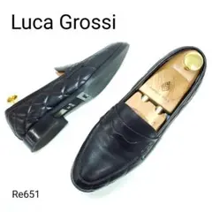 ルーカグロッシ　美品　コインローファー　ビブラム　レザー　キルティング　EU36のサムネイル
