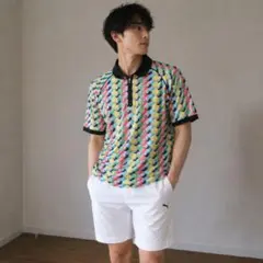 新品タグ付きJUN&ROPE UVバックプリントハーフジップシャツL - メルカリ
