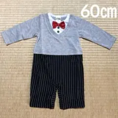 新品未使用 フォーマル ロンパース60㎝　ベビー 男の子 赤 七五三