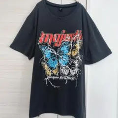 ROMWE メンズ XL ダークグレー マジェスティック 半袖　Tシャツ