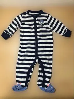 ストライプ柄ロンパース 9ヶ月 モンスター 100%コットン　Carter’s