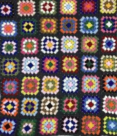 【受注作成】【選べるカラー】グラニースクエアマルチカバー・ブランケット