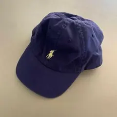 POLO RALPH LAUREN キャップ 帽子 刺繍ロゴ 紺 キッズ