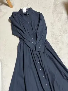 【新品タグ付き】OPAQUE.CLIP シャツワンピースウエストシャーリング