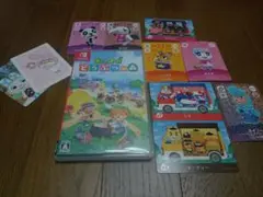 あつまれどうぶつの森 ソフト & amiiboカード 8枚セット（おまけ付）