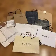 高級ブランド紙袋8枚セット まとめ売り