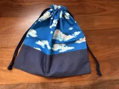 ミ*ル様 お着替え袋　雲柄