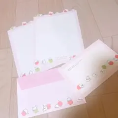 【平成レトロ.当時物】サンエックス　まめゴマ　メモ帳 レターセット　便箋　封筒