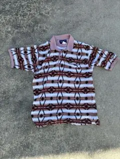 【90s】Wrangler ネイティブ柄 ポロシャツ 総柄 L ウエスタンのサムネイル