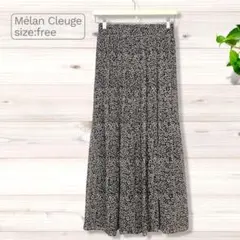 Mélan Cleuge メランクルージュ 花柄 プリーツ ロングスカートのサムネイル