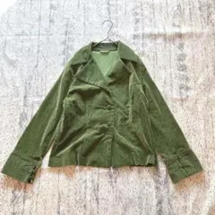 s2488ヴァン・フェー テーラードジャケット 総柄 綿 個性的 長袖シャツ