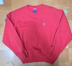 Champion 目有り スウェット レッド