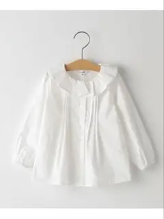 SHIPS KIDS 長袖 ブラウス ホワイト 白　90 入園式 セレモニー