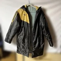 ミズノ　ベンチコート ブラック/ゴールド