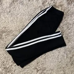 160cm★裏起毛 ラインレギンス スパッツ ブラック 暖かい 裏ボア ダンス