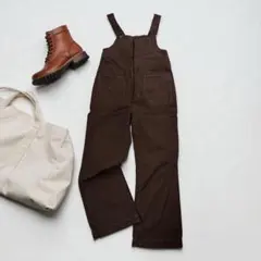 スナイデル SNIDEL ブラウン サロペット レディース　ロンパース　肩紐調節