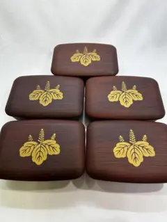 高台寺蒔絵 蓋付き椀 5客揃い