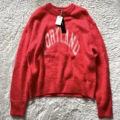 タグ付き【ザンパ】ロゴジャガードシャギークルーネックプルオーバー　M