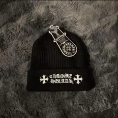 CHROME HEARTS ブラック ニット帽 - メルカリ