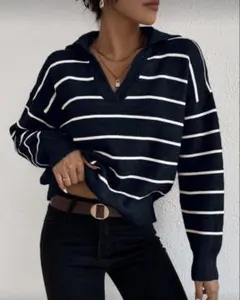 SHEIN ストライプ柄ニット　Mサイズ