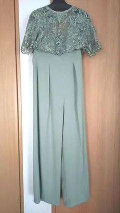 ラグナムーン パンツドレス Mサイズ セージグリーン