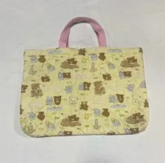 リラックマ　チャイロイコグマ キルティング トートバッグ