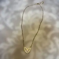 ゴールドトーン ハート型ネックレス　新品