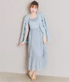 LILLIAN CARAT リリアンカラット フリルデザインキャミワンピース