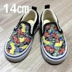 【美品】VANS スリッポン キッズ シューズ マルチカラー