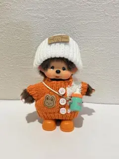 モンチッチ SSサイズ お洋服 ニット4点セット オレンジ
