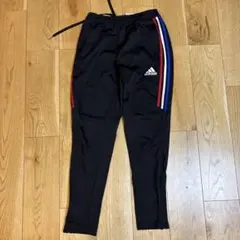 adidas ジャージパンツ M 黒 サイドストライプ