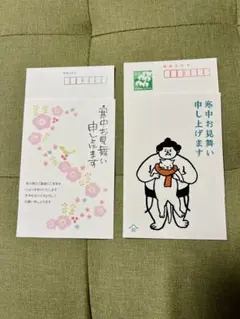 寒中見舞い はがき 2種✖️各3枚　6枚セット