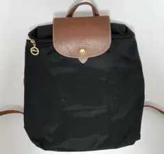 LONGCHAMPロンシャン折りたたみリュックサックブラック
