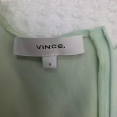 VINCEシルク半袖シャツ薄グリーンのサムネイル