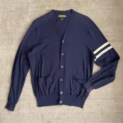 RUGBY ラルフローレン 薄手カーディガン M ネイビー（変色あり）