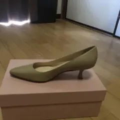 新品 未使用 使える ベーシック ベージュ パンプス NAPPA LINTEO