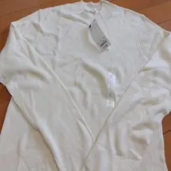 GU オフホワイト 長袖ニットセーター L