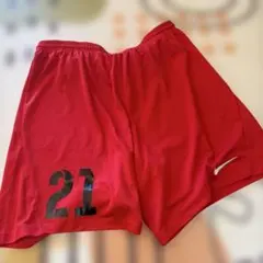 NIKE DRI-FIT ハーフパンツ レッド XL