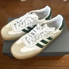 adidas SAMBAE W　ID0440 ホワイト/グリーン　23.5cm
