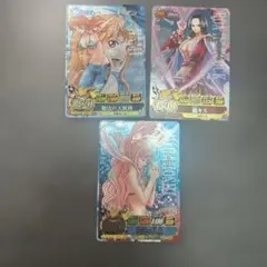 ワンピース　ベリーマッチ　ナミ　ハンコック　しらほし　SR GR 3枚セット