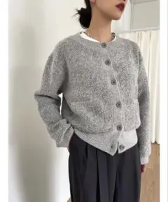 Didot.showroom 【HAND MADE】ノーカラーウールジャケット - メルカリ