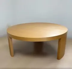 ブビンガ1枚板円形木製テーブル 昭和レトロ - メルカリ