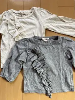 グリーンレーベルリラクシング　フリルトップス 2枚セット 95