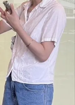 白シャツ　古着