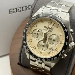 【極美品】セイコー　SBTR045 クロノグラフ　アイボリー　美品　箱付