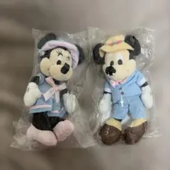 ミッキーとミニー ミニサイズぬいぐるみセット　マスコット