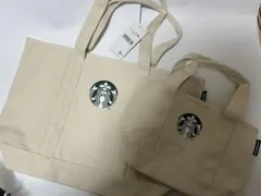 最終お値下げ❗️スターバックス 新品キャンバストートバッグ２点