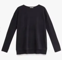 theory luxeネイビー長袖ニットセーターカシミヤ混セオリーリュクス32