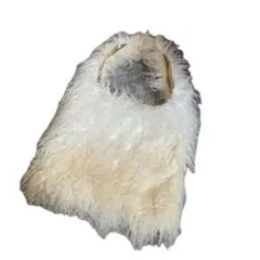 T0669 ジーナシス　美品　トートバッグ　ファー　大きめ　トレンド　グラデ