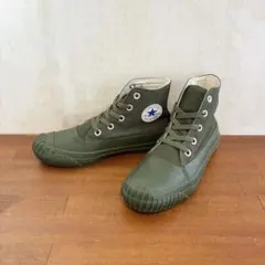 極美品　コンバース　ダックブーツ　23.0センチ　オリーブ　キャンバス×ラバー